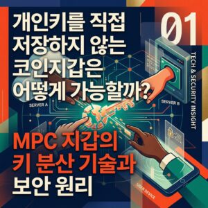 ai thumbnail poster 개인키를 직접 저장하지 않는 코인지갑은 어떻게 가능할까 MPC 지갑의 키 분산 기술과 보안 원리 1787384105